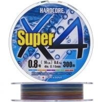 Плетеный шнур Duel PE Hardcore Super X4 300м 5Color