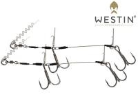 Стингер с пружиной и двумя тройниками Westin Pro Shallow Rig Doubl