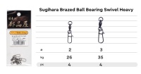 Застежки паяные с вертлюгом Sugihara Brazed Ball Bearing Swivel Heavy