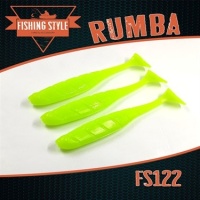 Fishing Style Rumba 5.5" 140 мм цв.122 Chartreuse 4шт