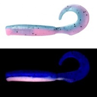 Силиконовая приманка Daiwa Bait Junkie 4 GRUB цв. BP IWASHI GLOW