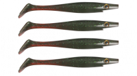 Силиконовая приманка Strike Pro Pig Shad Nano, 150 мм, 21 гр, цвет: Bloody Duke, (уп./4шт.)
